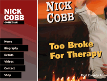 Tablet Screenshot of nickcobb.com